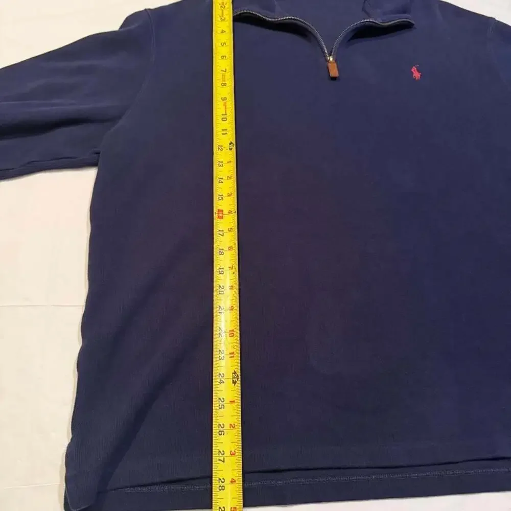 Polo Ralph Lauren Navy Blue Quarter Zip Sweatshirt